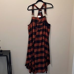 Brown & Black buffalo plaid jumper